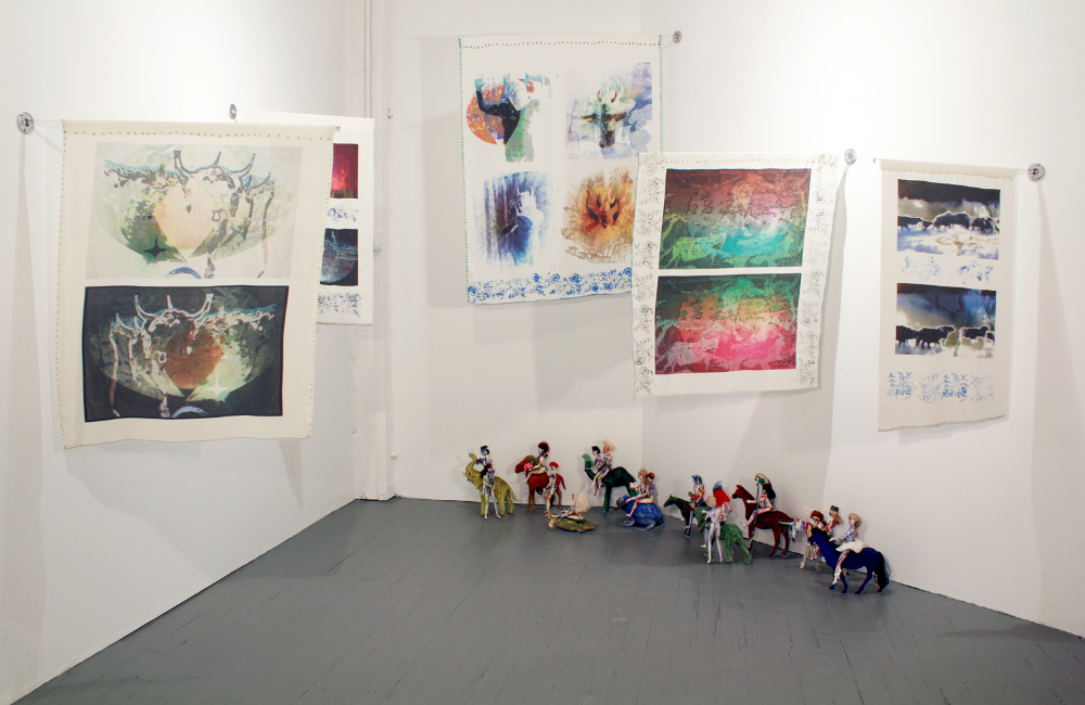 An installation of works by Jeanne Wilkinson (all images courtesy the gallery)