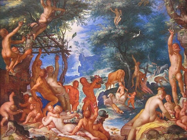 Joachim Wtewael, "Golden Age" (1605), oil on copper, 22.5 x 30.5 cm. Metropolitan Museum of Art, New York (via Wikipedia)