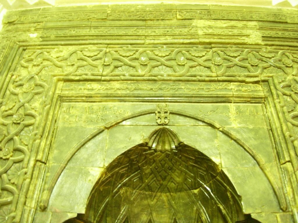 The Uighur inscription over the graves the two saints. Photo (c) Suzanne Bott, 2009. Used with permission.