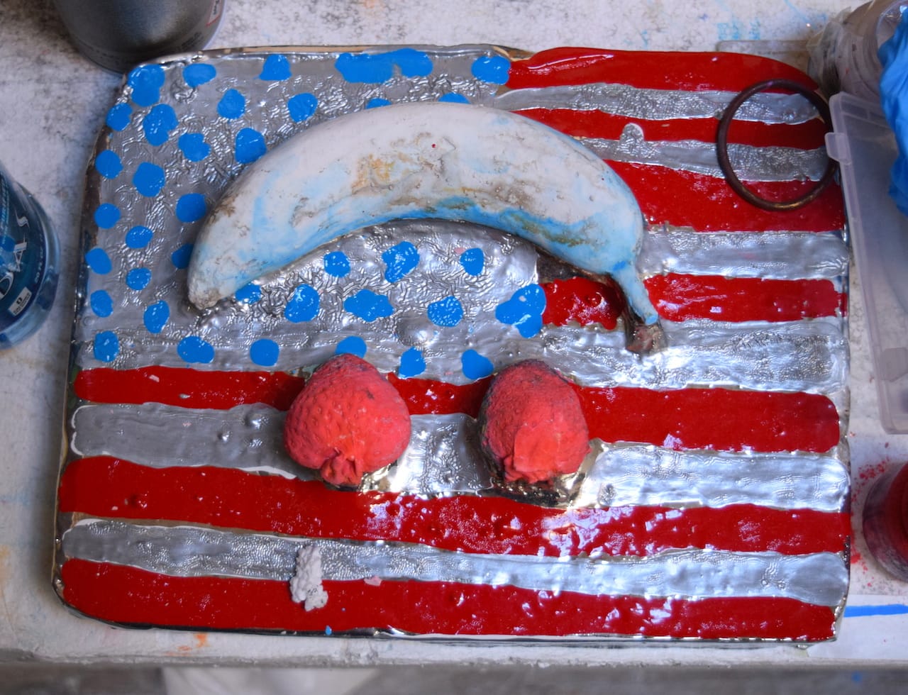 A work-in-progress by Elizabeth Ferry at 1828 Troutman