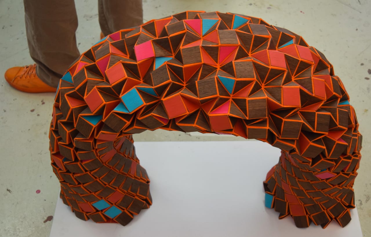 Sculpture by Sarah Bednarek in Roxanne Jackson's studio (#322) at 1717 Troutman