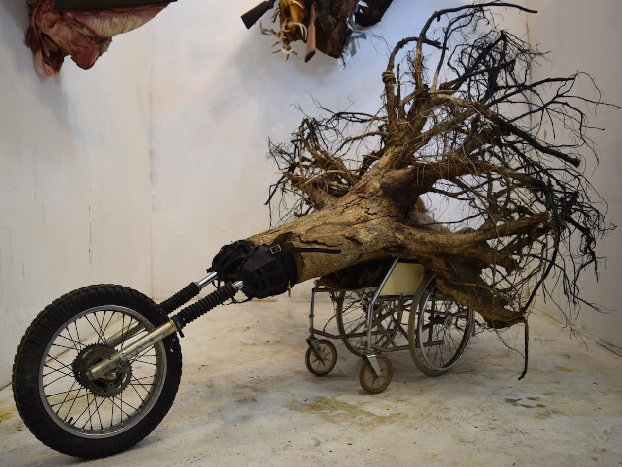 A sculpture by Chris Marshall in studio 303 at 1717 Troutman