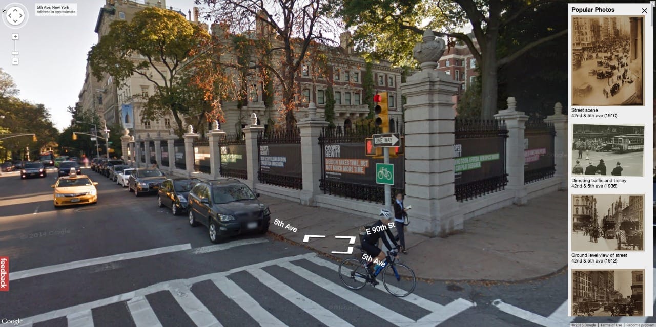 Cooper Hewitt, Smithsonian Design Museum on Google Maps today