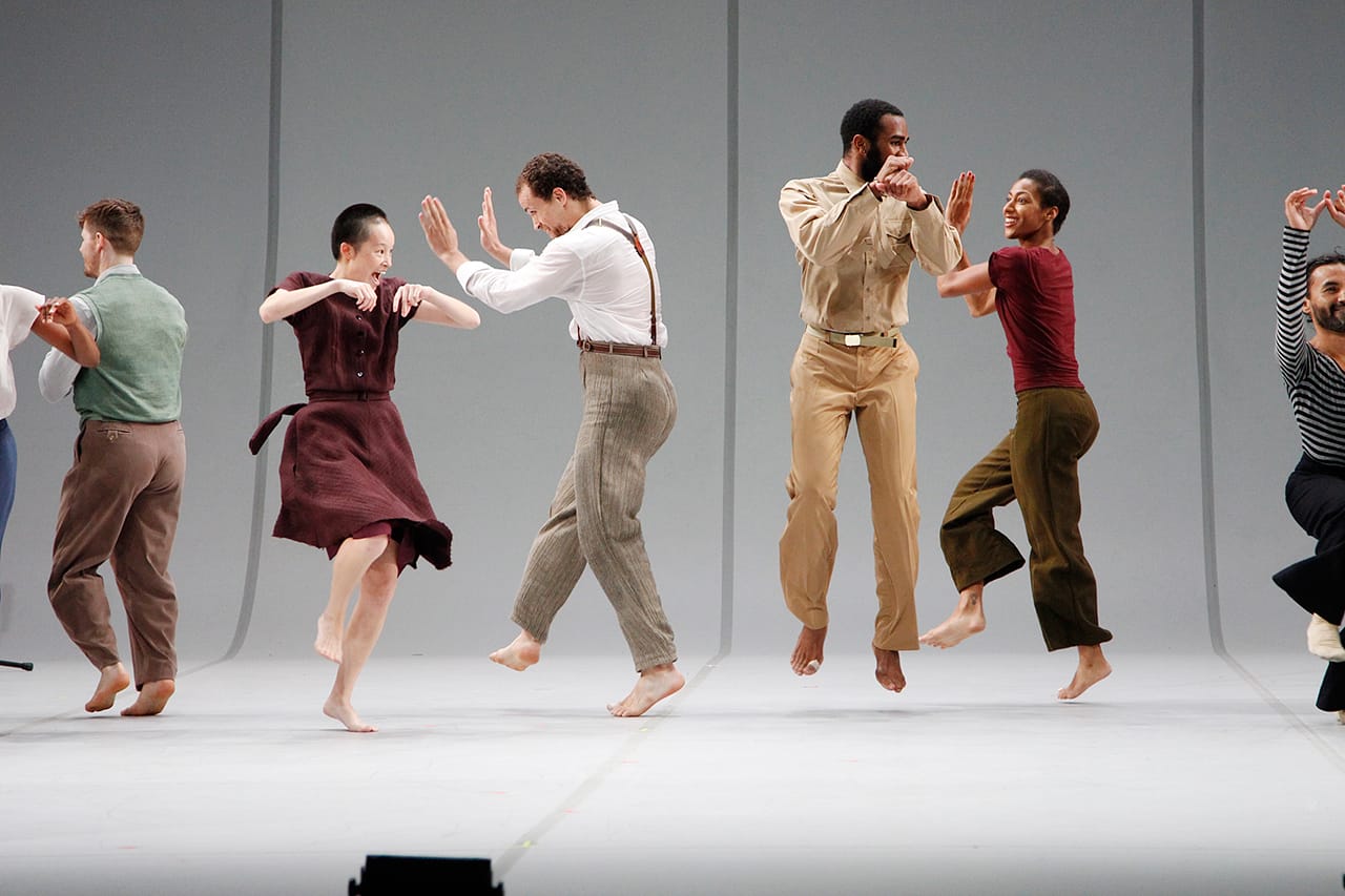 Bill T. Jones/Arnie Zane Dance Company, "Analogy/Dora: Tramontane," with (left to right) I-Ling Liu, Talli Jackson, Cain Coleman Jr., and Rena Butler