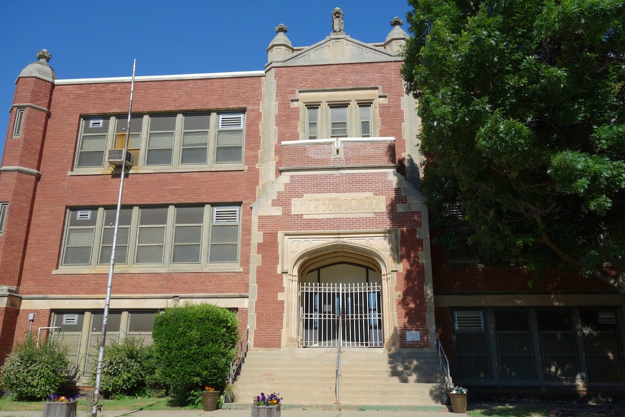 1917 chalkboard drawings at Emerson High School, Oklahoma City
