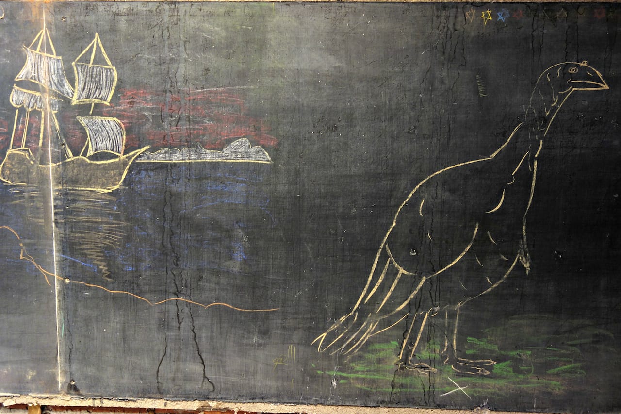 1917 chalkboard drawings at Emerson High School, Oklahoma City