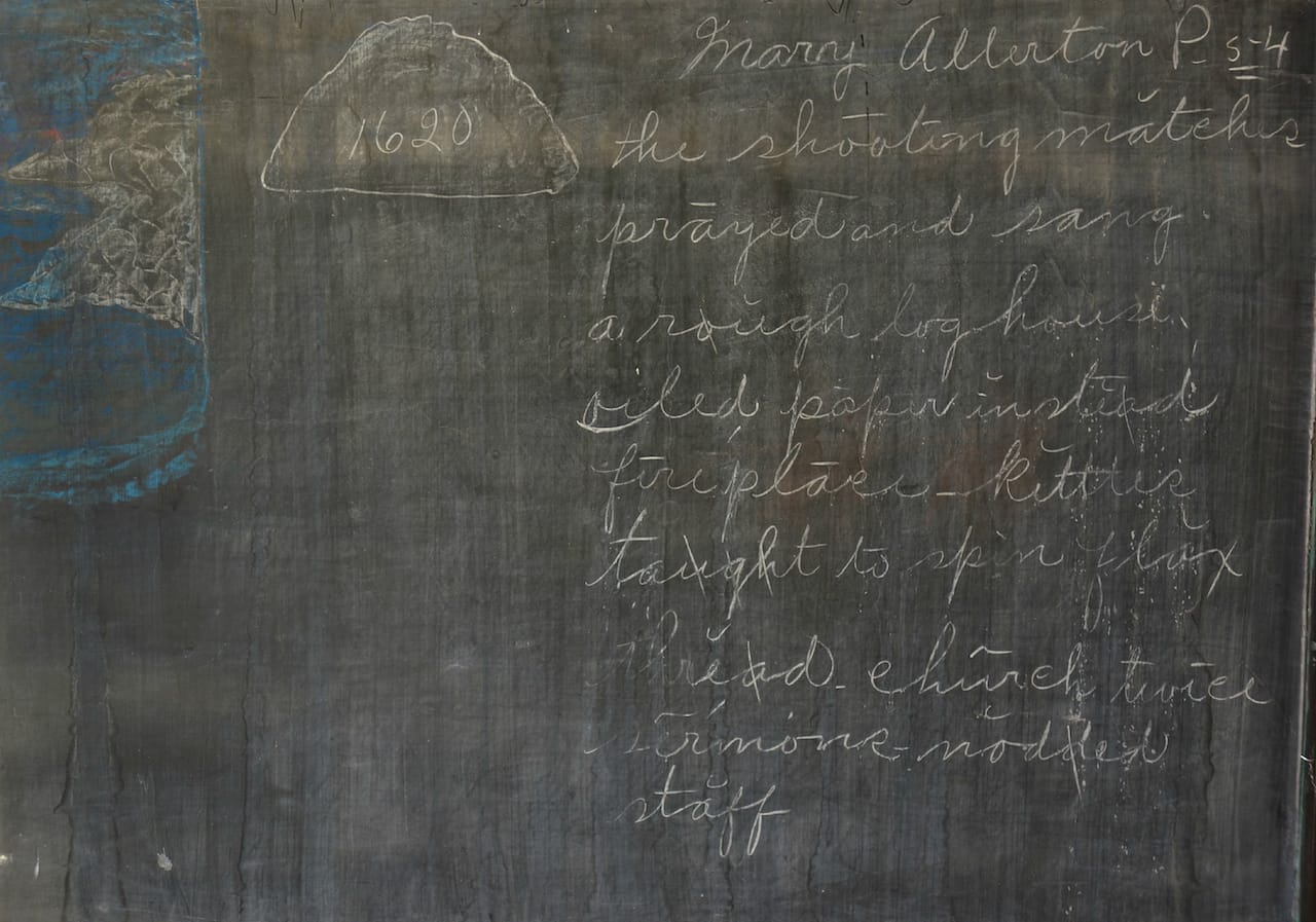 1917 chalkboard drawings at Emerson High School, Oklahoma City