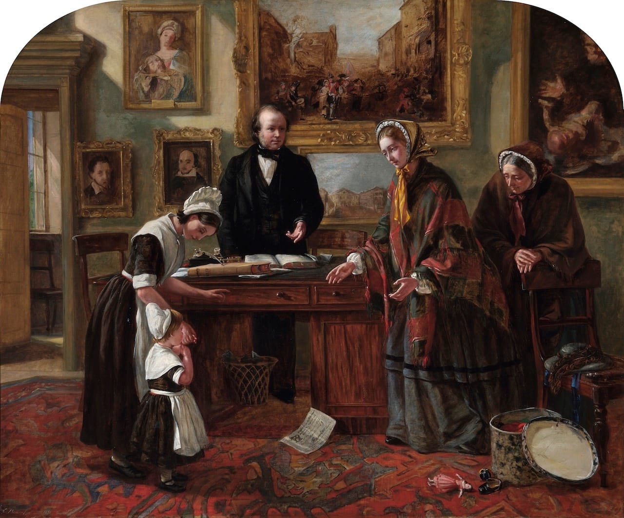 Emma Brownlow, "The Foundling Restored to its Mother" (1858) (© Coram in the care of the Foundling Museum)