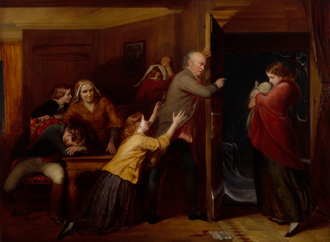 Richard Redgrave, R.A. "The Outcast" (1851) (© Royal Academy of Arts, London, photo by John Hammond)