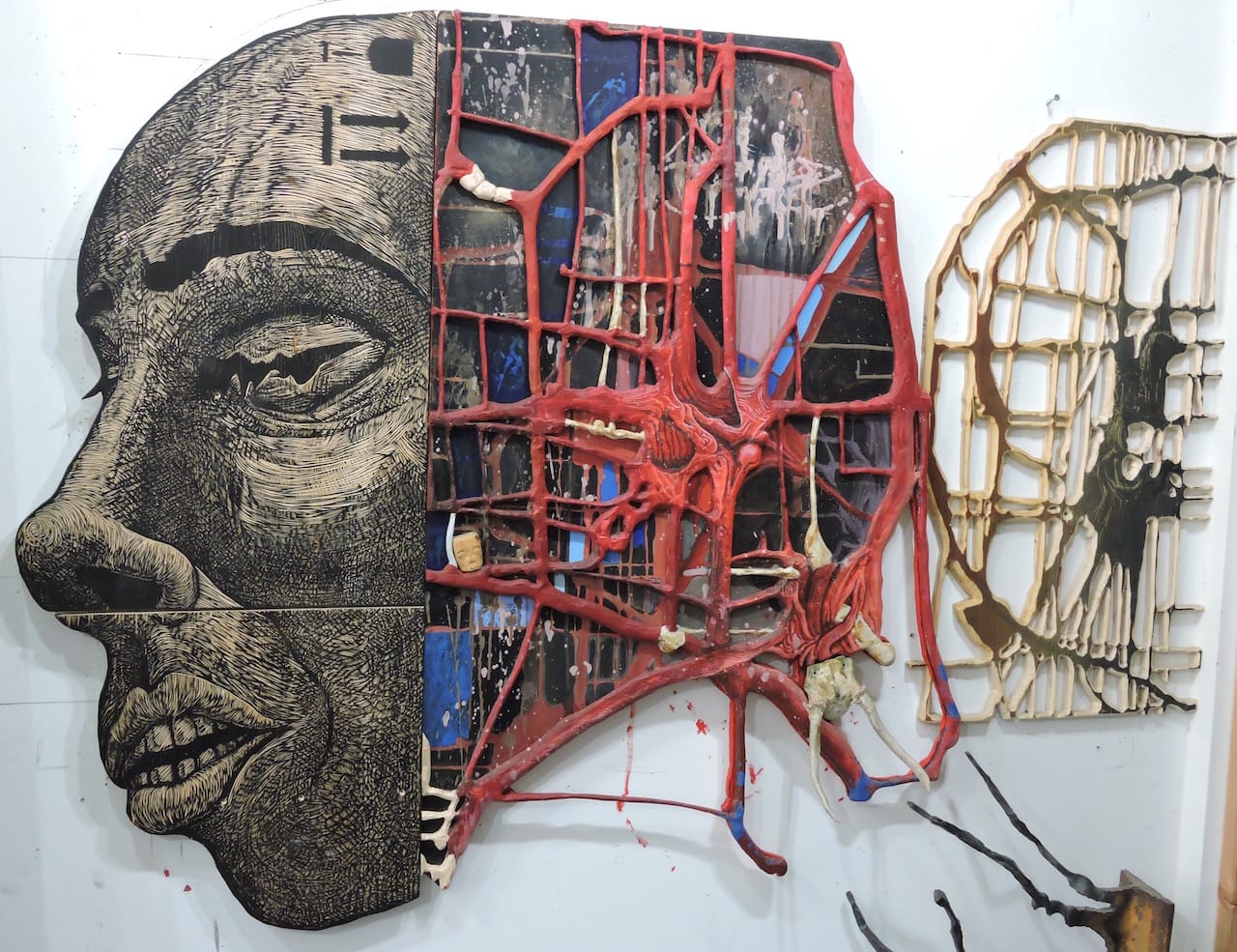 Justin Sanz "Drip Head" 2014 (photo by author)