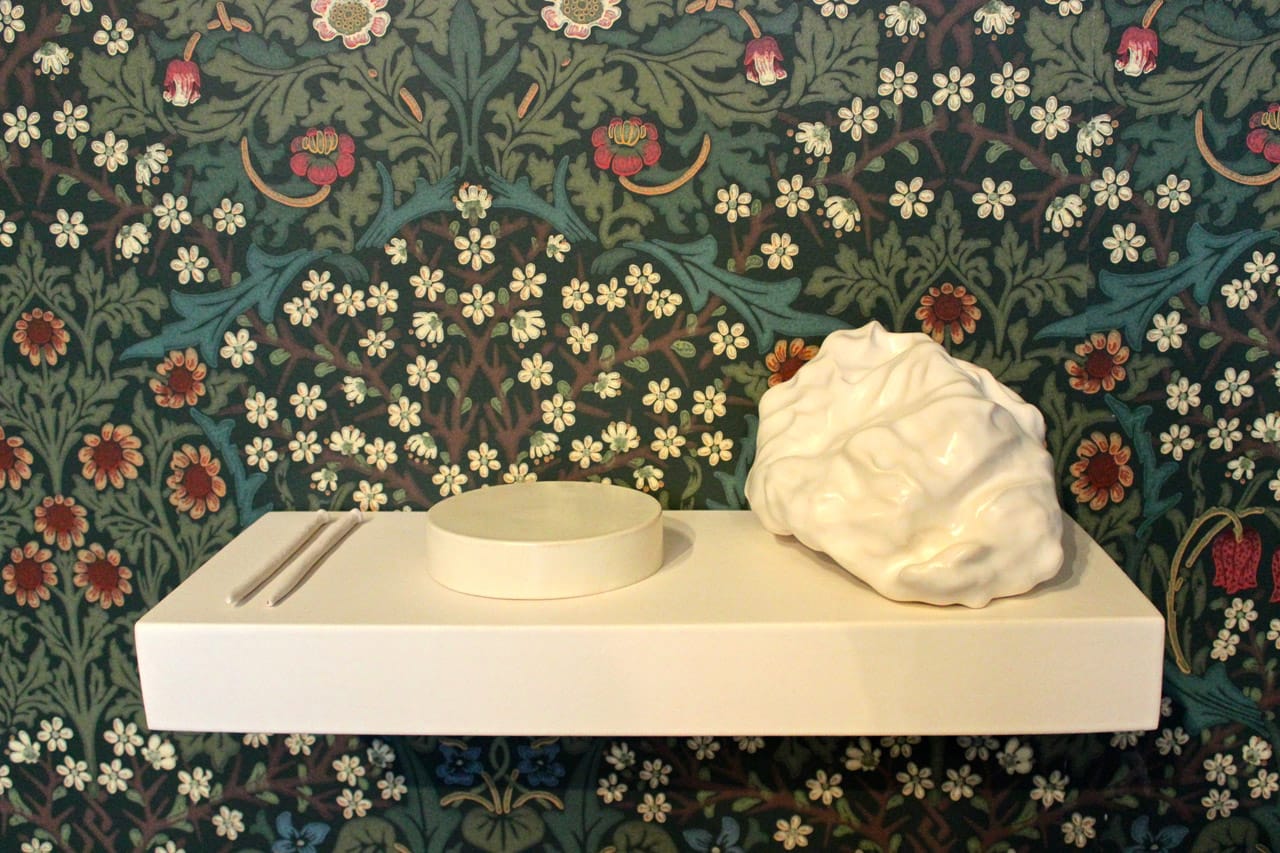  Platonic solids and bowl forms meet brain-like lumps 