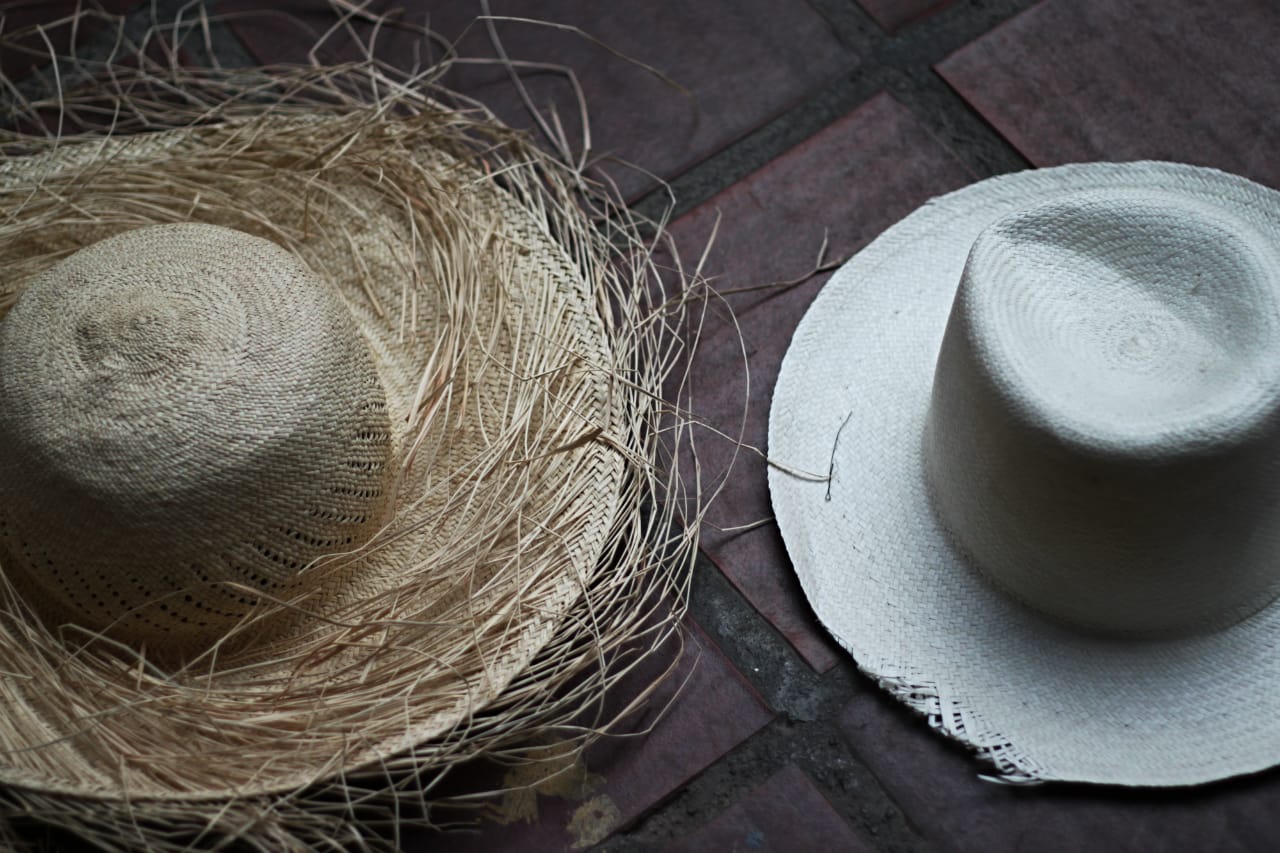 Not yet bleached on the right, bleached on the left.