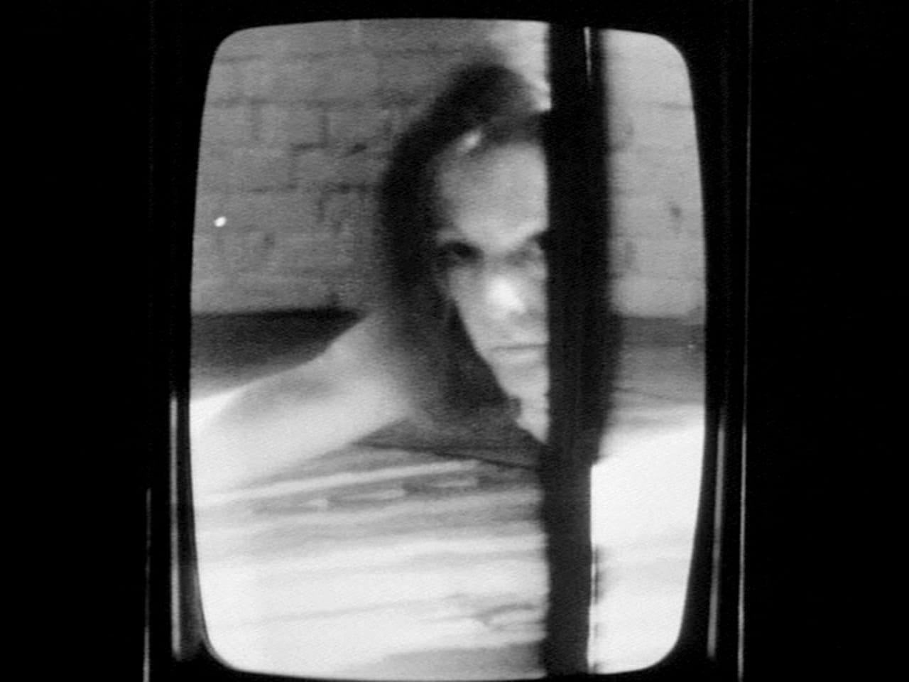 Joan Jonas, still from "Mirage" (1976), 31 min, b&w, silent, 16 mm film on video