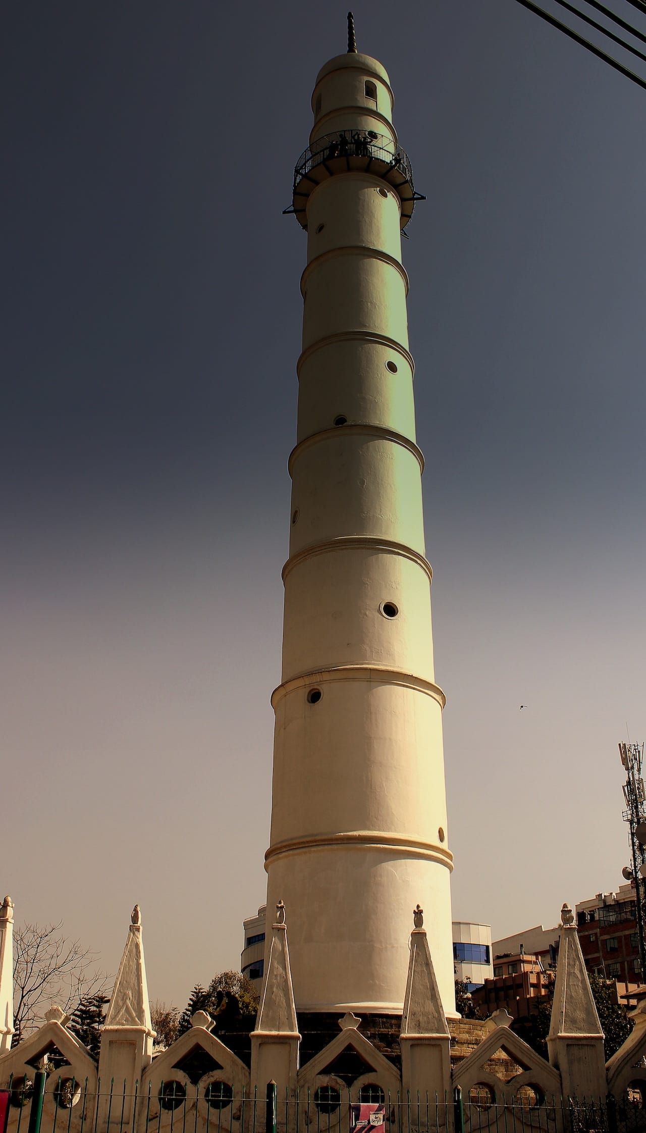 Dharahara Tower before the earthquake (Image via Wikimedia) 