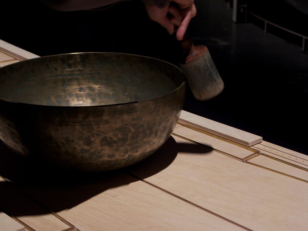 A singing bowl played at Longplayer Live in 2009 (photo by Cormac Heron, via Flickr)
