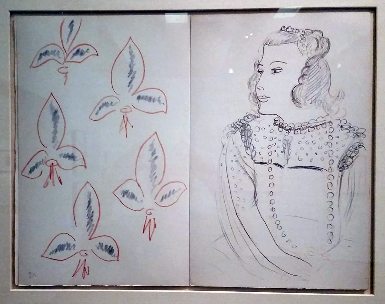 Henri Matisse: Poems of Charles d'Orleans, lithographs, (1950) (photo by the author for Hyperallergic) (click to enlarge)