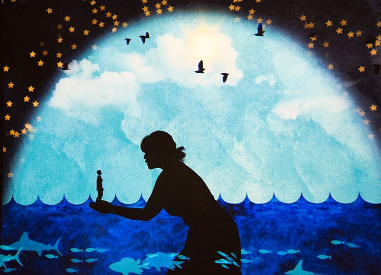 Miwa Matreyek, still from "Myth and Infrastructure (2010) (via metro.net)