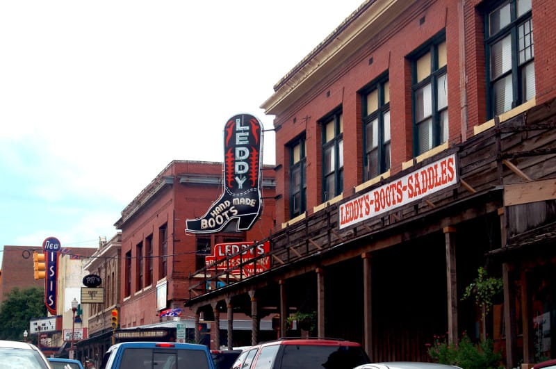 Fort Worth Stockyards in Fort Worth, Texas (photo by John Roberts)