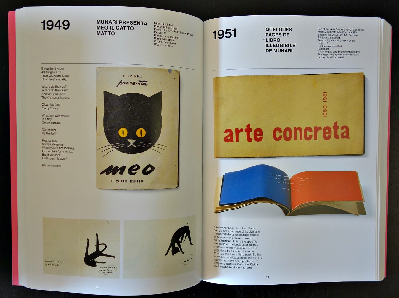 Pages from 'Munari's Book' (photo of the book for Hyperallergic)