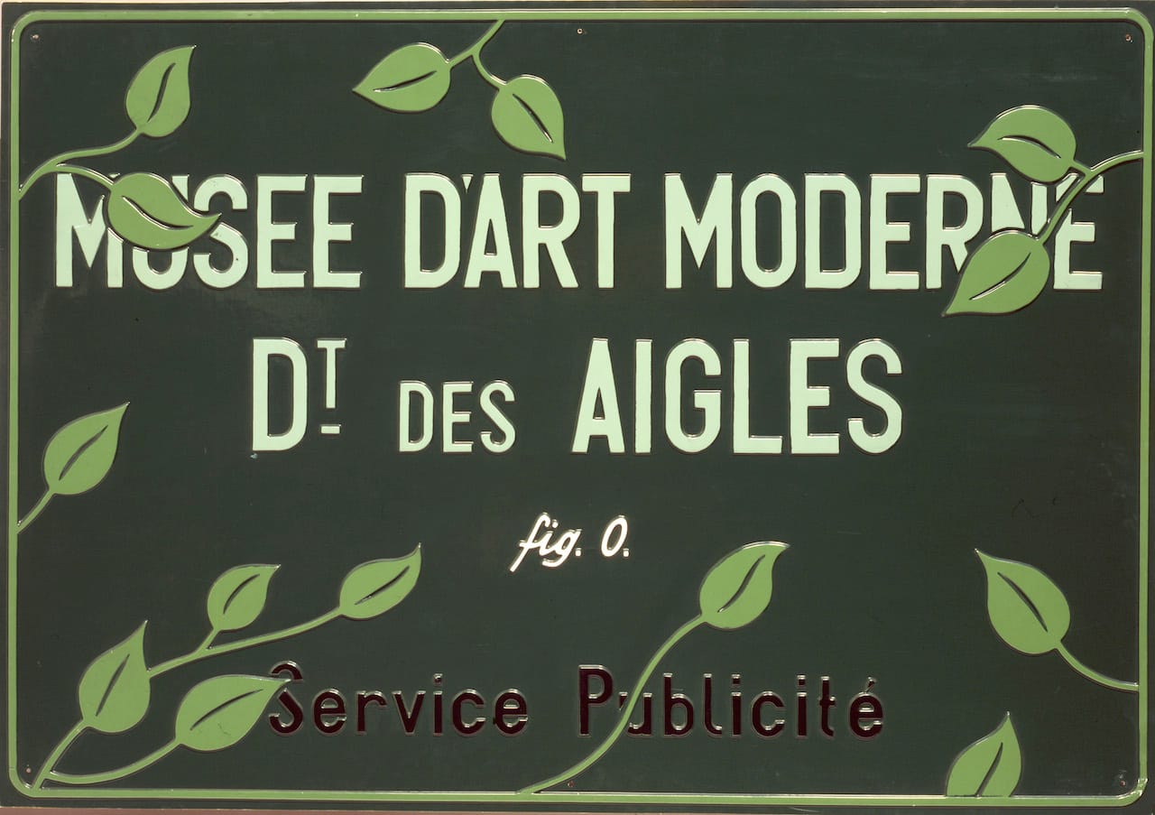 Musée d'Art Moderne, Département des Aigles, Section Publicité © Estate Marcel Broodthaers