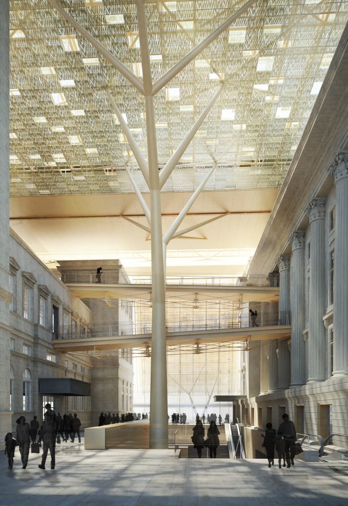 Rendering of National Gallery Singapore's atrium (© studioMilou Singapore 2013 / National Gallery Singapore)