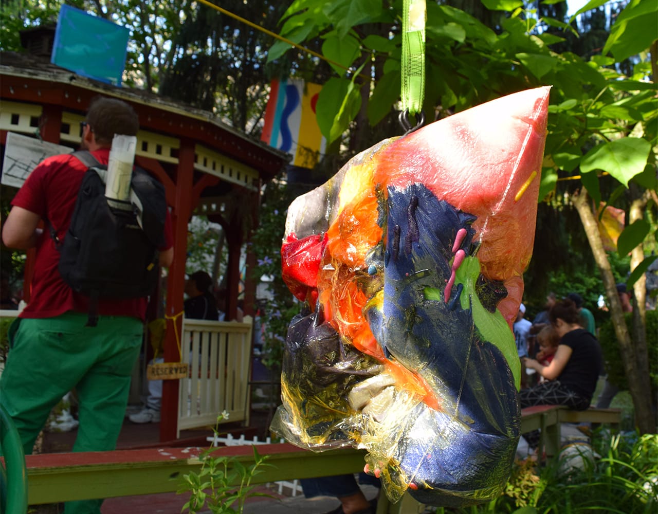 A hanging sculpture by Ben Godward