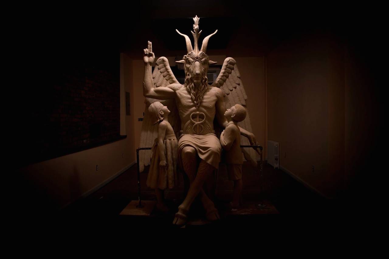 The Satanic monument depicting Baphomet built for the Oklahoma State Capitol (via Satanic Temple)