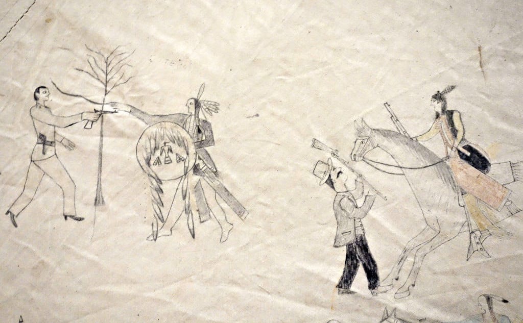 Jṑqī́gácút: Tipi With Battle Pictures