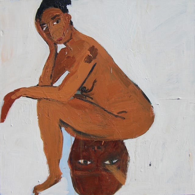 Henry Taylor, "Untitled" (2013), acrylic on canvas, 24 x 24 inches