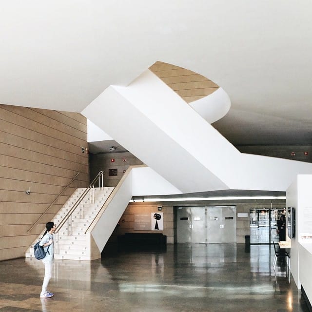 The interior of the Institut Valencià d'Art Modern (photo by lxember/Instagram)