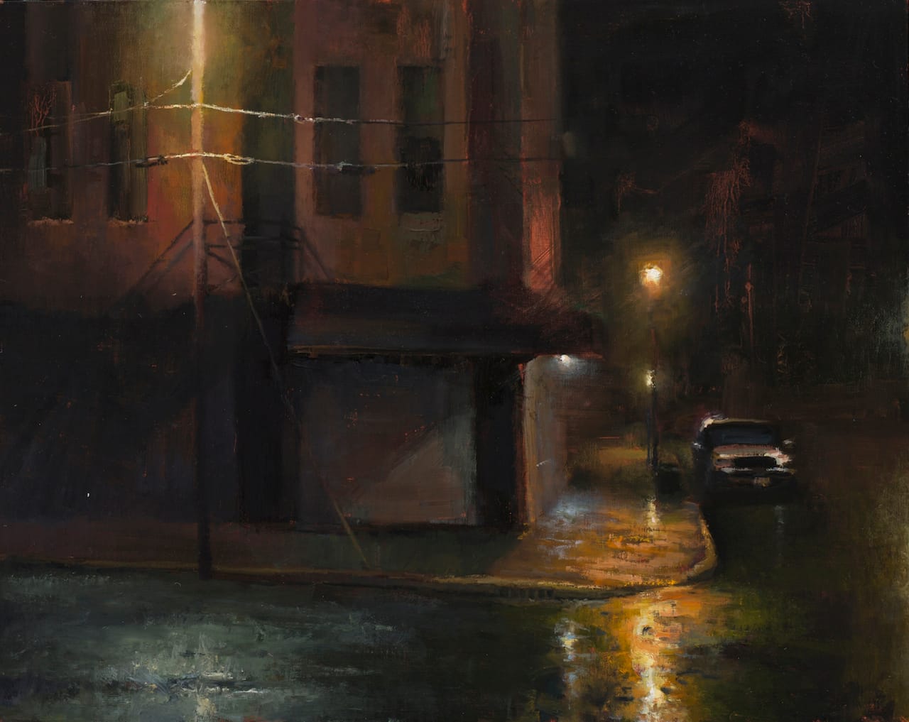 Jason Sacran, "Rain," oil on media, 27 x 23 (courtesy 2015 National Weather Center Biennale)