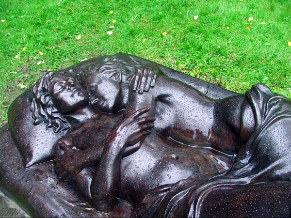 Patricia Cronin, "Memorial to a Marriage," bronze. (all images courtesy Resnicow Schroeder Associates) 