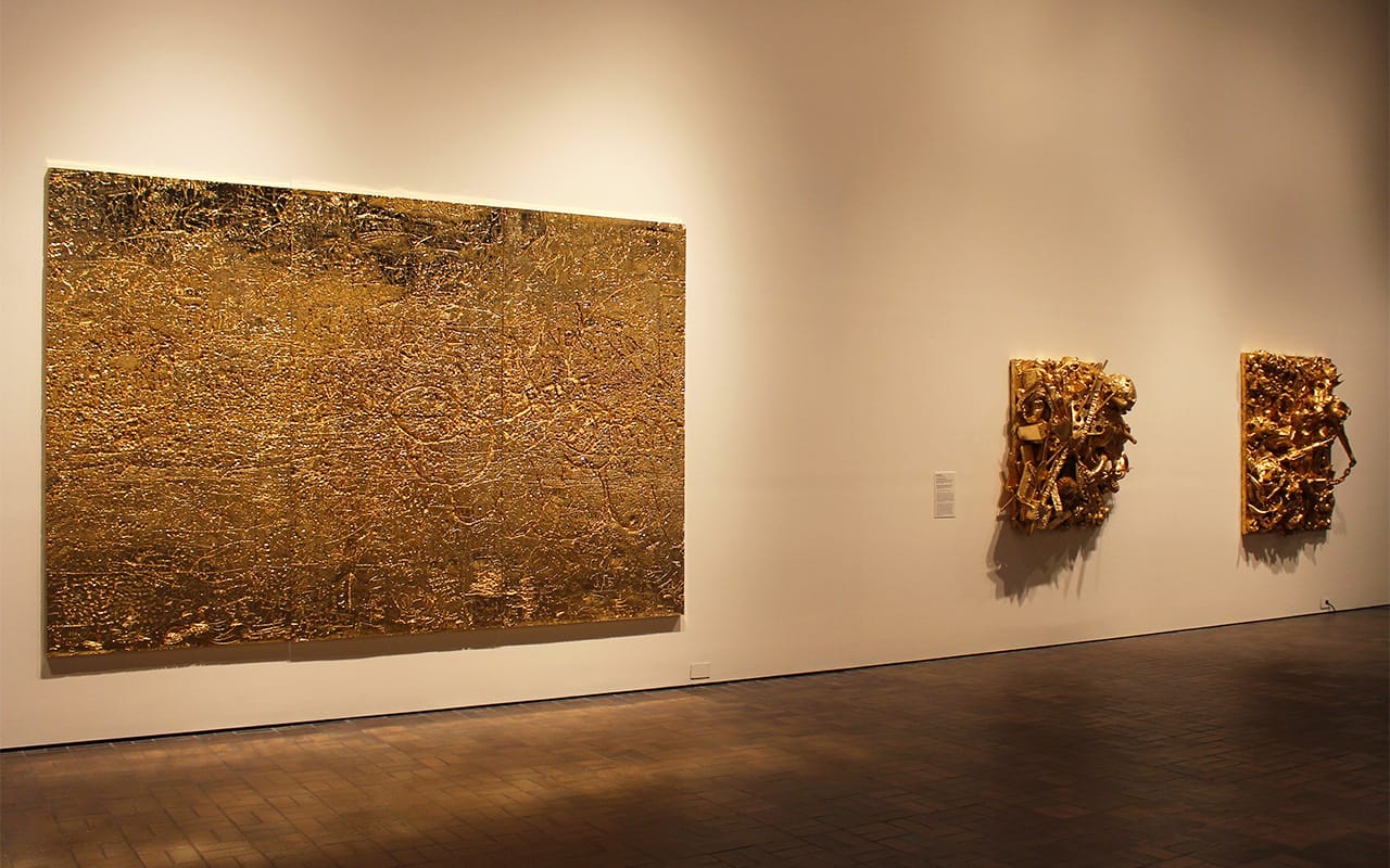 Installation view of 'GOLD' at the Neuberger Museum of Art