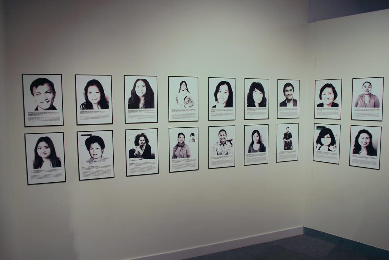 Dayanny So, Cambodian Recollections, installation shot by the author.