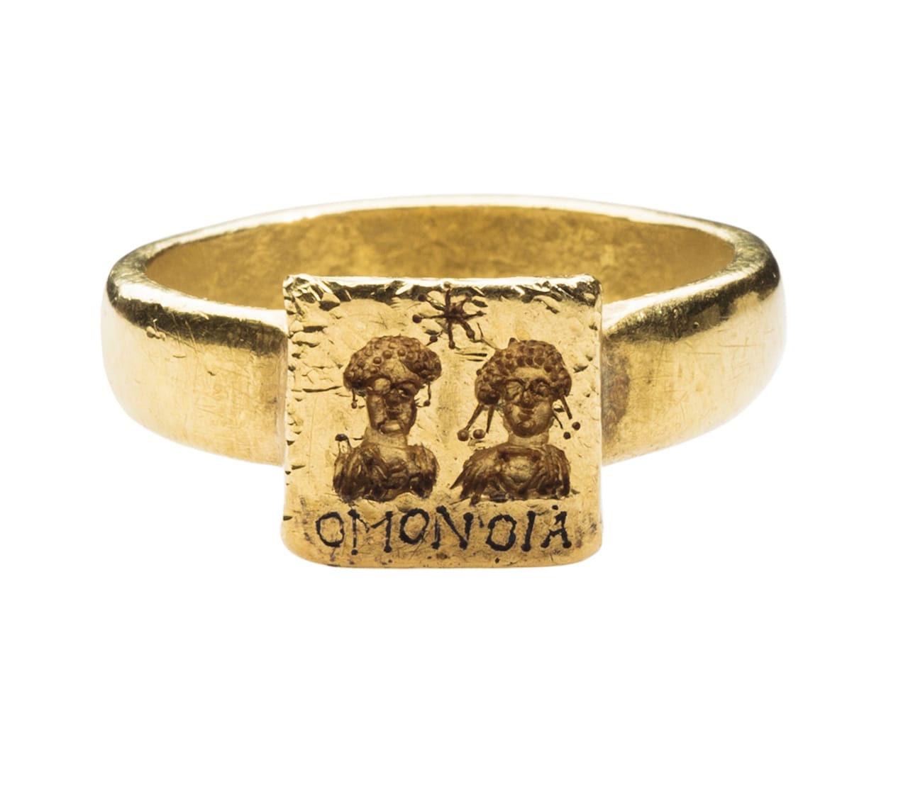 Gold marriage ring (Byzantine, 6th-7th century) (courtesy Griffin Collection, photo by Richard Goodbody)