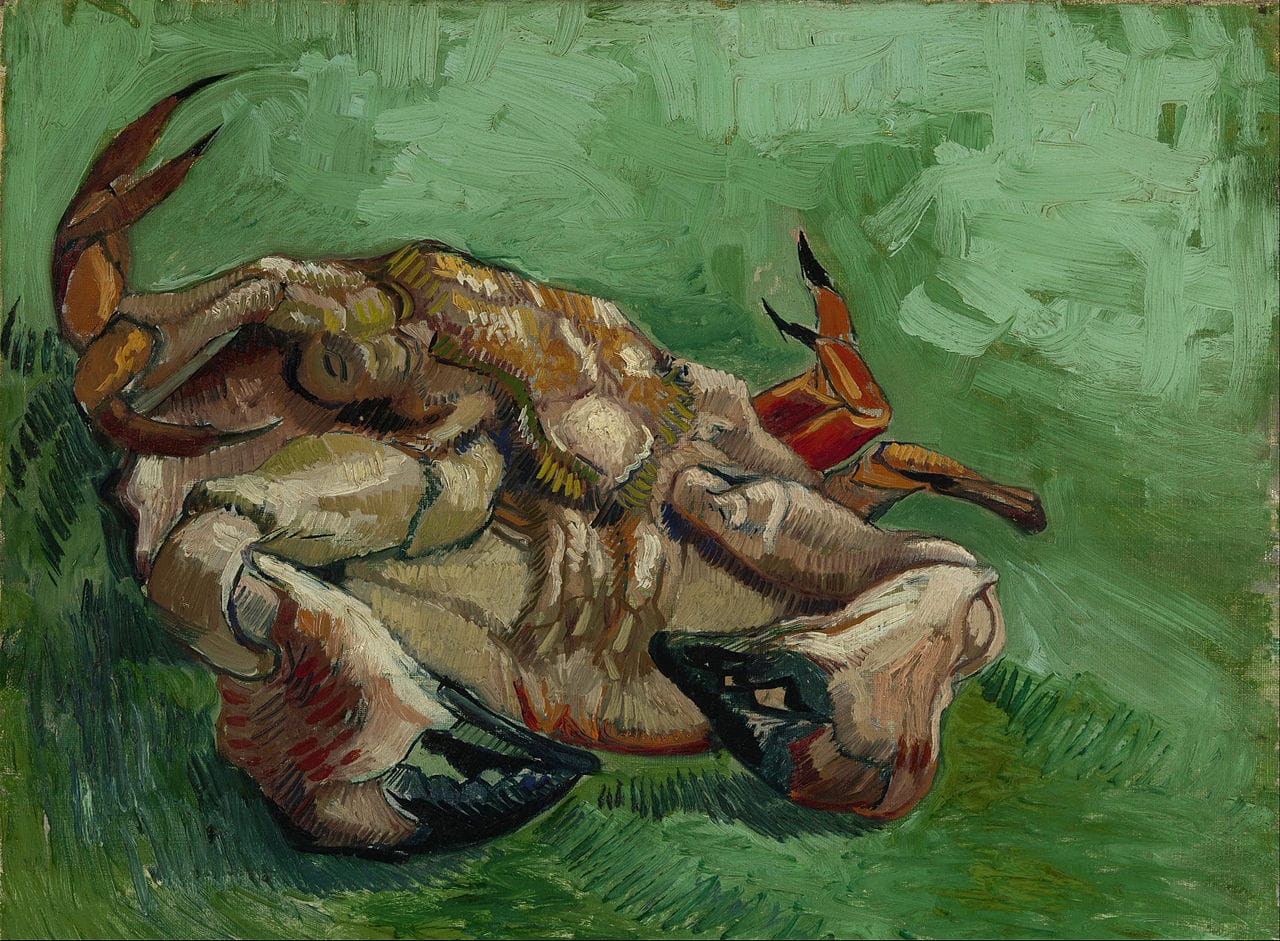 Vincent van Gogh, "Crab on Its Back" (1888) (Van Gogh Museum, Amsterdam; via Wikimedia Commons)