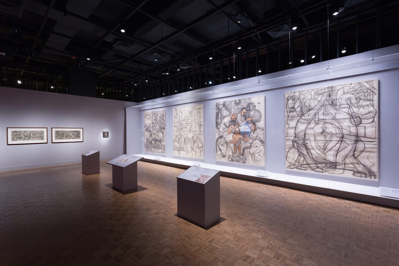 Installation view of 'Diego Rivera and Frida Kahlo in Detroit' at the Detroit Institute of Arts (photo courtesy the Detroit Institute of Arts)