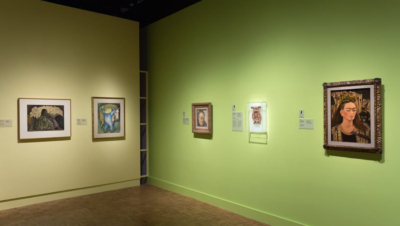 Installation view of 'Diego Rivera and Frida Kahlo in Detroit' at the Detroit Institute of Arts (photo courtesy the Detroit Institute of Arts)