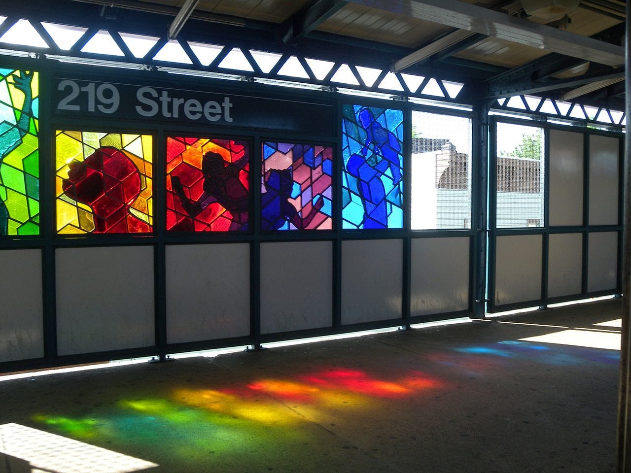 Joseph D'Alesandro, "Homage" (2006) in the 219th Street station on the 2 and 5 lines (photo by Jim Henderson, via Wikimedia)