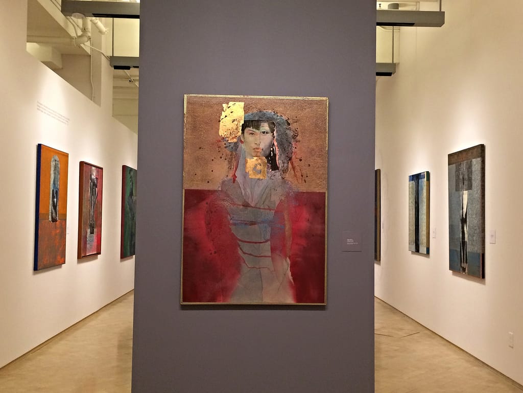 Installation view of 'Rodríguez Calero: Urban Martyrs and Latter-Day Santos' (photo by the author for Hyperallergic)