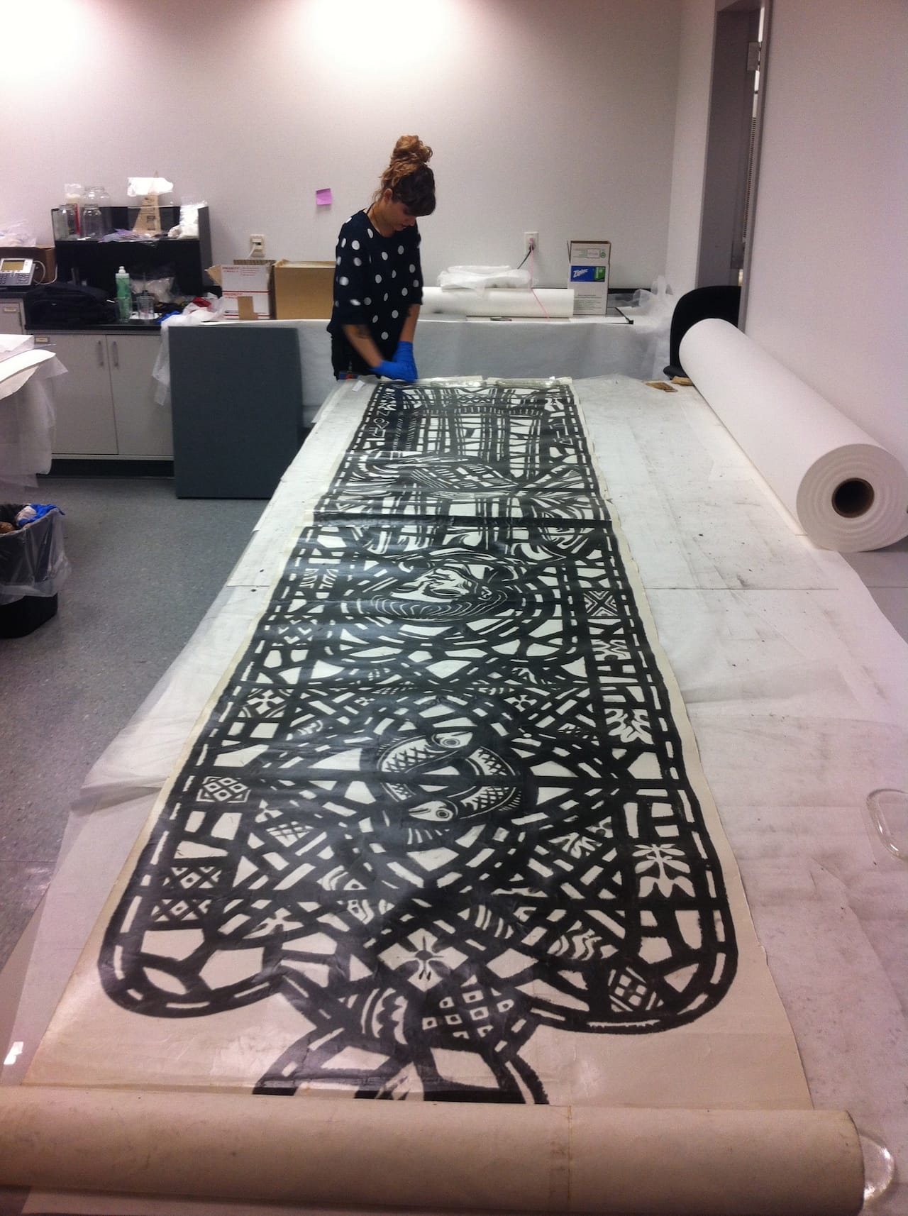 Nicole Assesses a Silver Gelatin Print