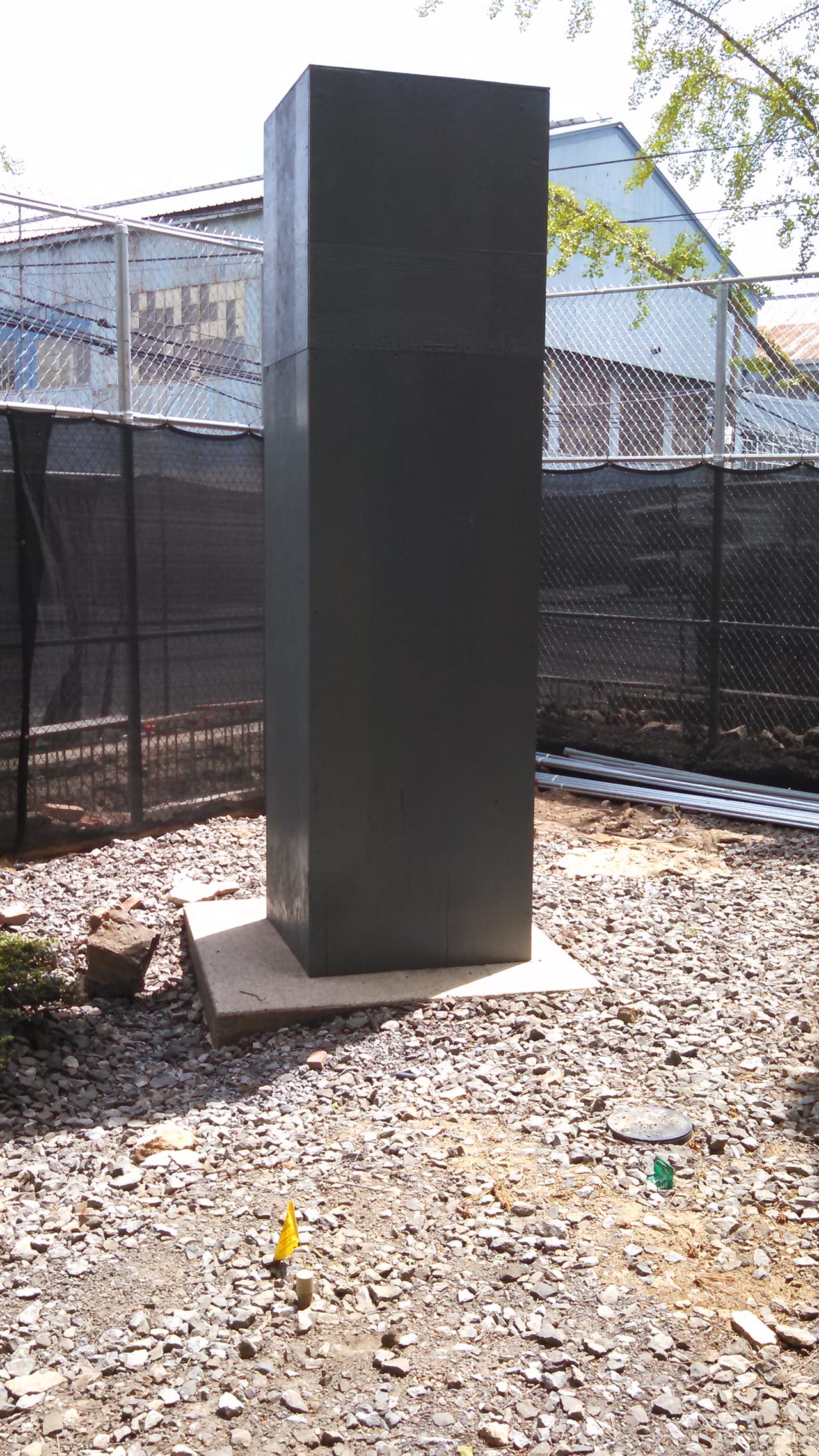 Renovations in the Noguchi Museum garden (click to enlarge)