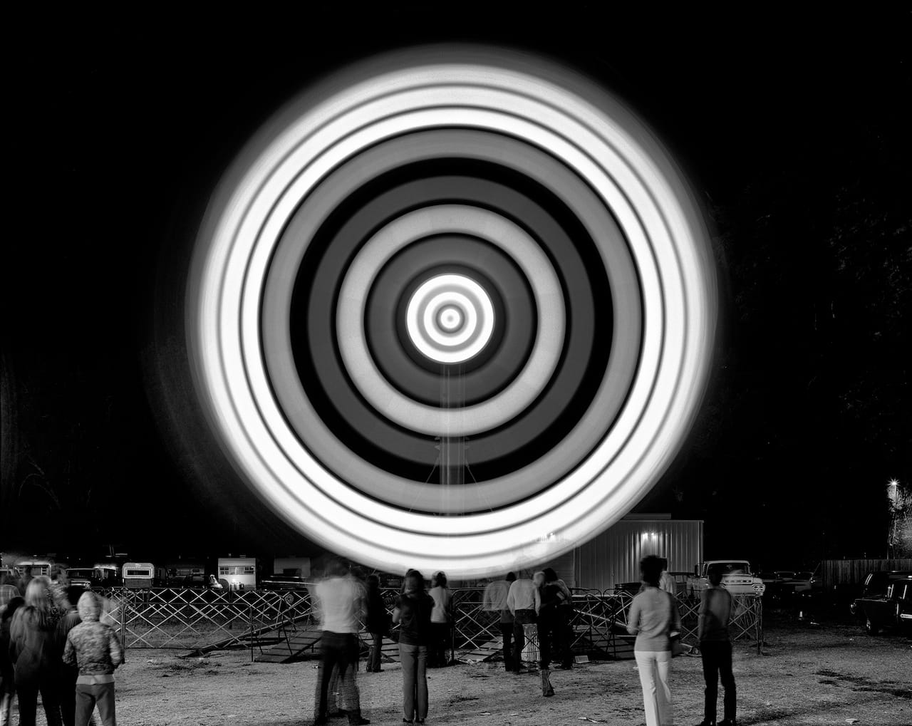 Roger Vail. Spinning Carnival Ride, 1971, gelatin silver print