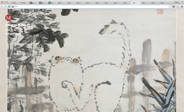 Xu Gu, "Cat and Butterfly" (19th century)