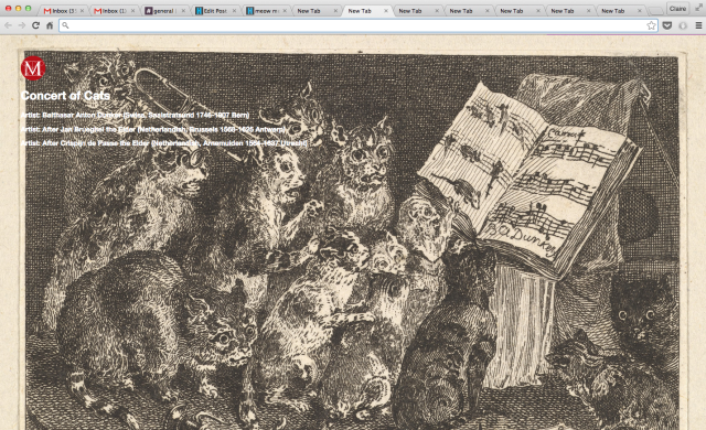 Balthasar Anton Dunker, "Concert of Cats, after the painting in the collection of the Duc de Choiseul"