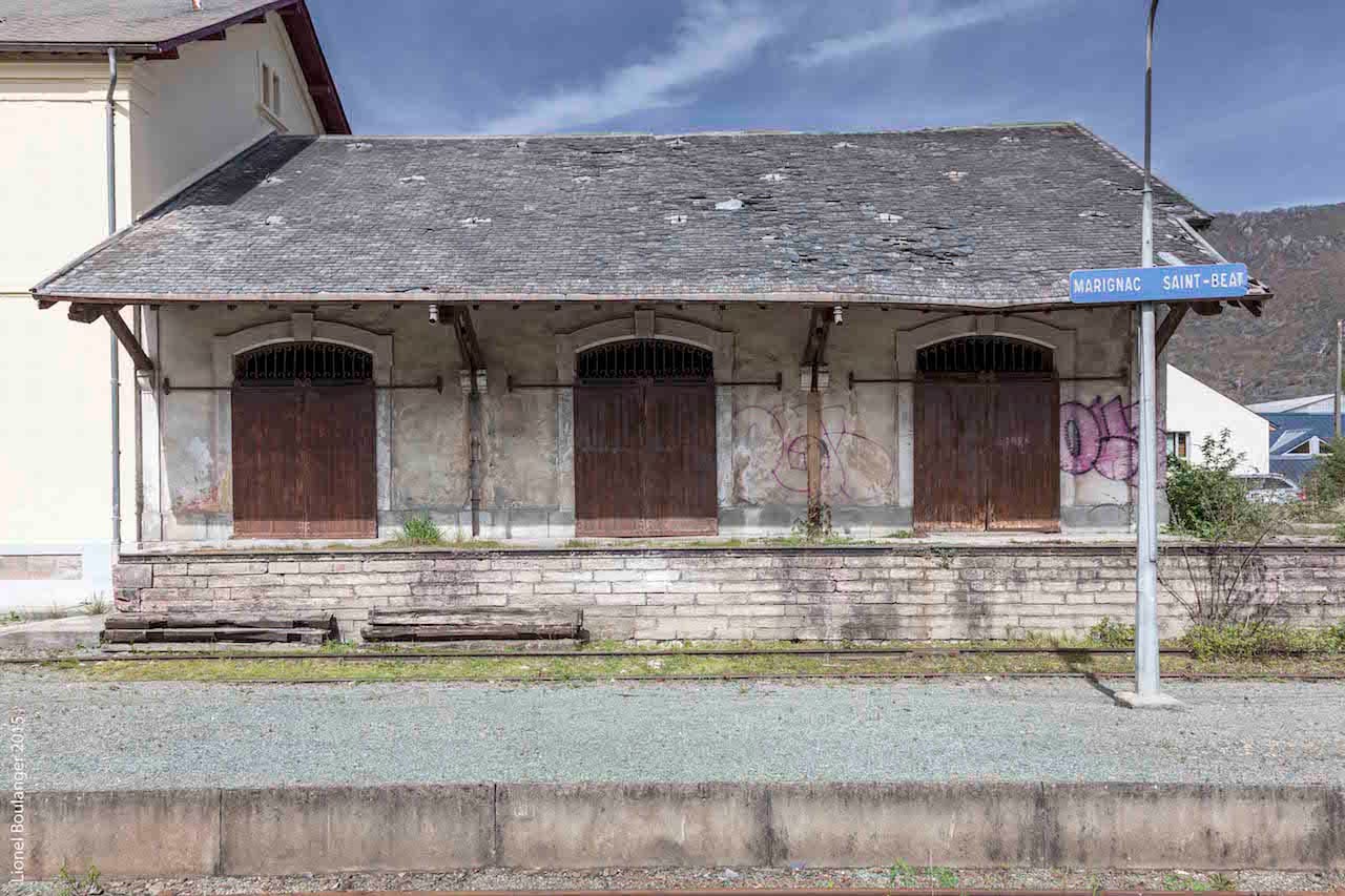 The abandoned train station in Marignac