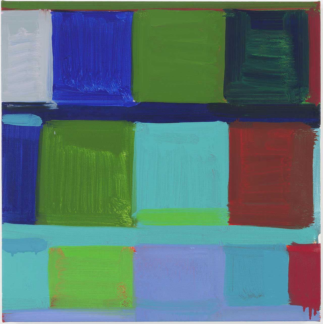 Stanley Whitney, "The Blue" (2012) (all images courtesy the Studio Museum in Harlem)