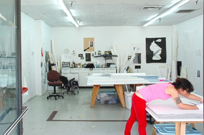 Frances Stark, photo by Bobby Jesus (via sites.moca.org)