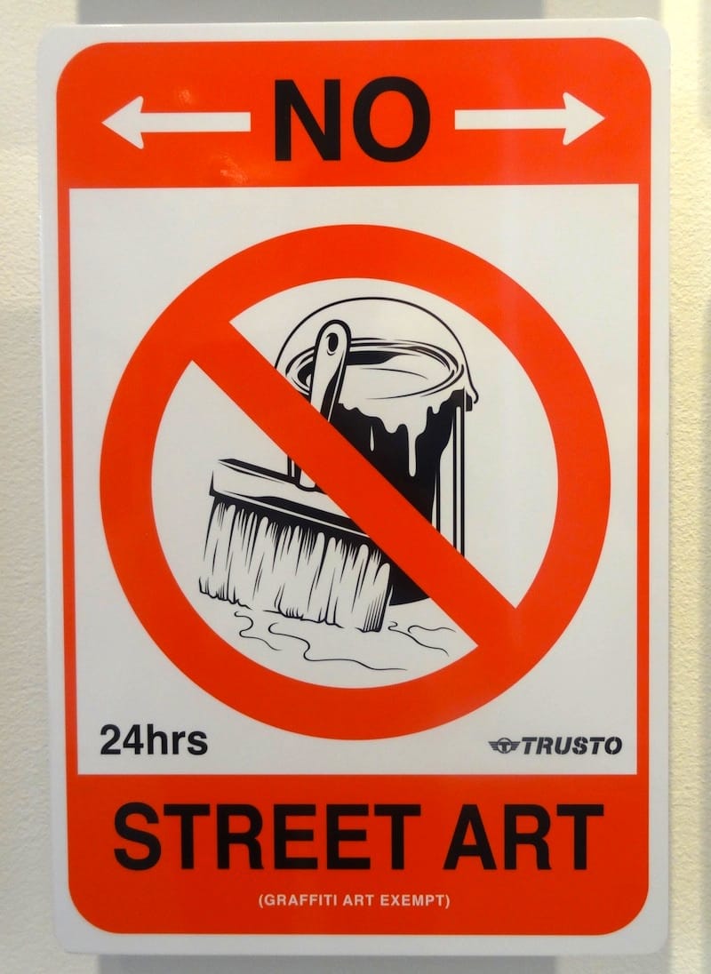 A custom-painted sign by TrustoCorp