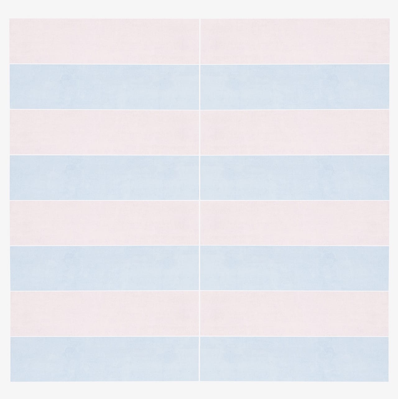 Agnes Martin, Untitled #8 (1974), acrylic paint and graphite on canvas, 182.9 x 182.9 inches (photo courtesy of Pace Gallery; private collection; © 2015 Agnes Martin/Artists Rights Society (ARS), New York)